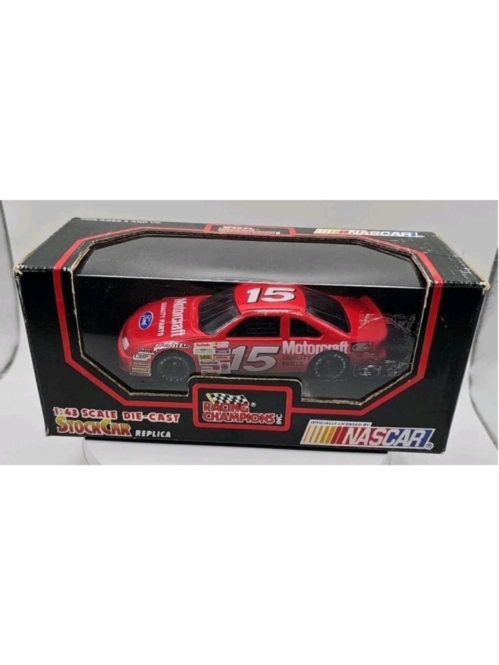 Vintage 1991 Morgan Shepard Racing Champions 1:43 Diecast NASCAR #15 T-Bird